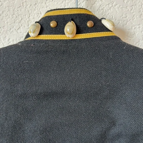 Vintage Double D Ranch Wool-Blend Fringe Jacket with Shell Accent, Size L - Picture 9 of 13